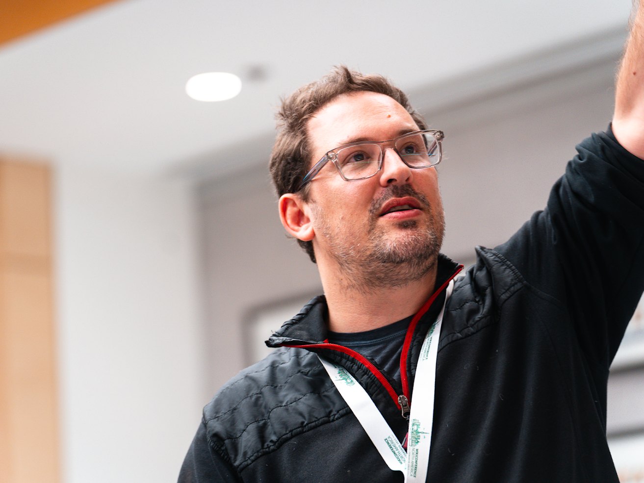 Jake Orlowitz speaking at WikiConference North America